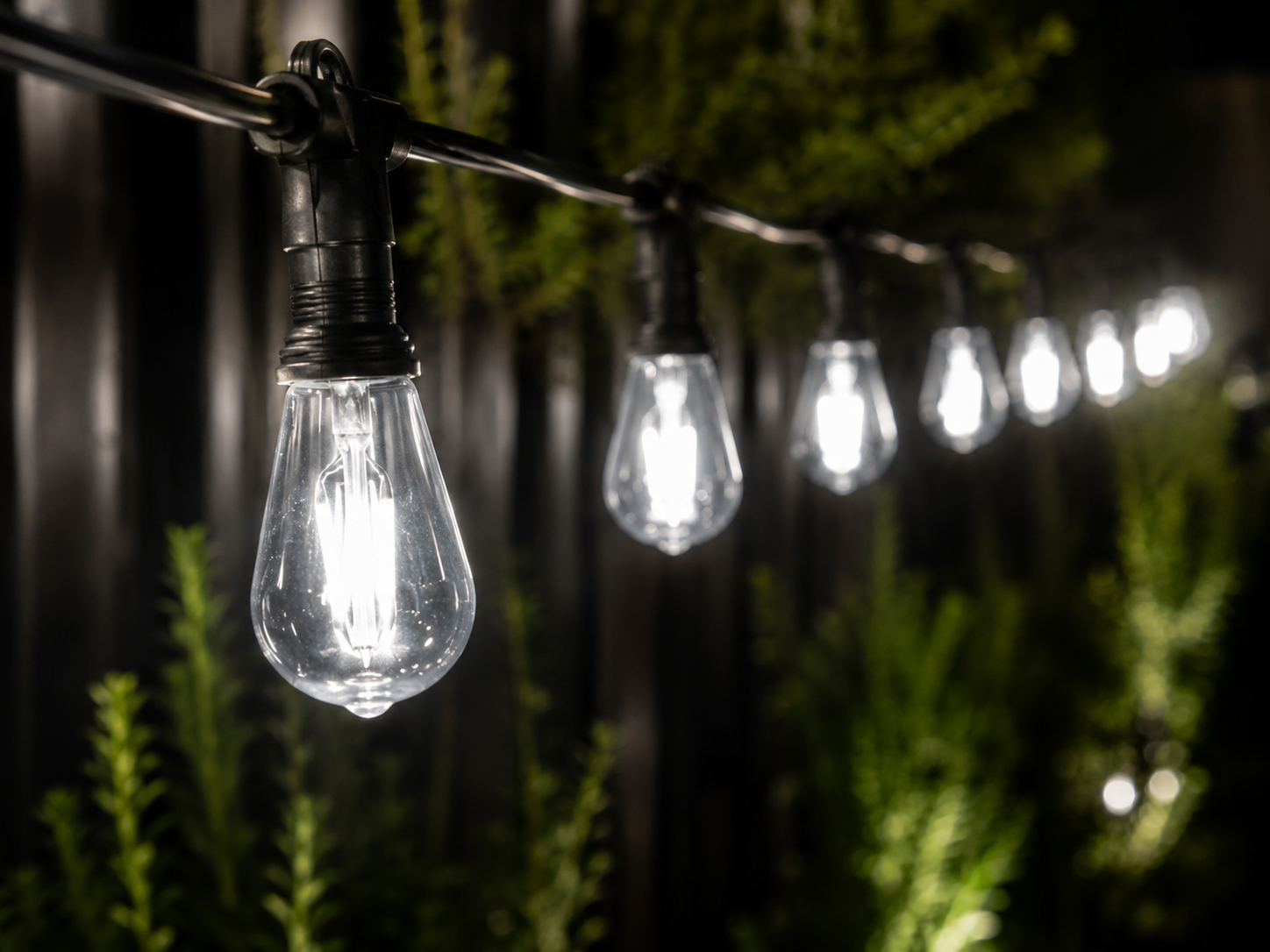 LED Festoon Lights – Ice White 7 5 m Static Image 5