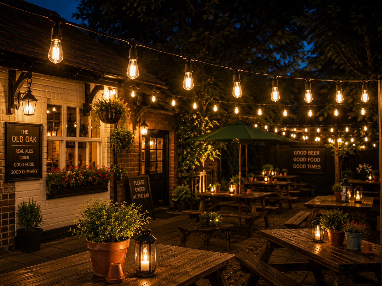 LED Festoon Lights Warm White Static 7 5m | Lights 4 You Image 4