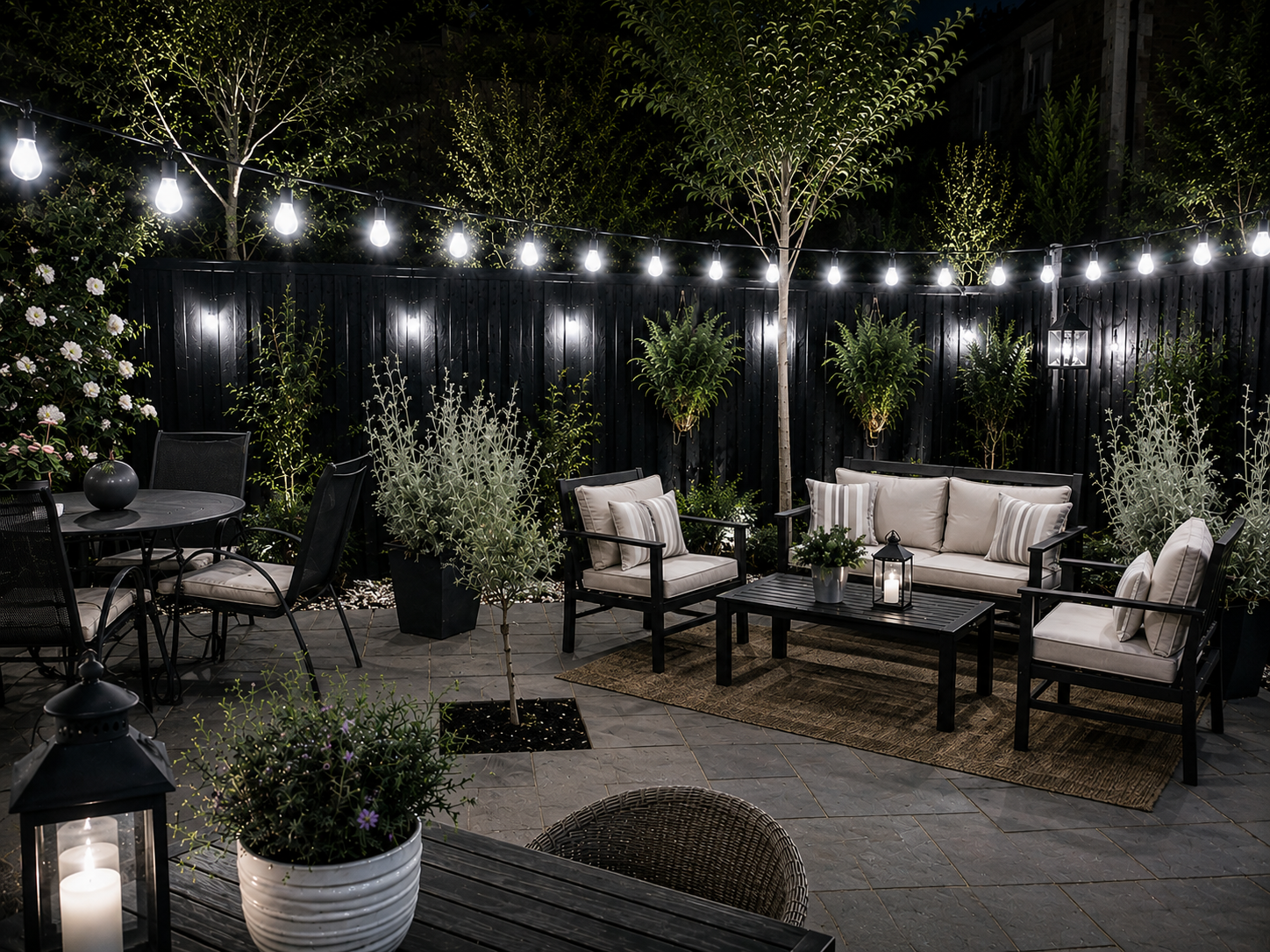 Led festoon lights ice white garden lights 4 you
