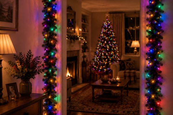 Motion light multi colour doorway