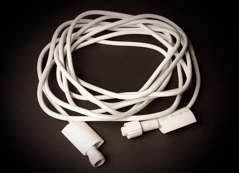 5m White Extension Cable – Single Connector