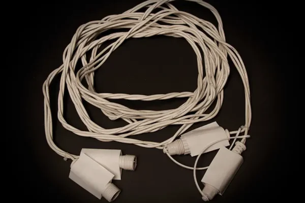 5m White Extension Cable – 2 Wire