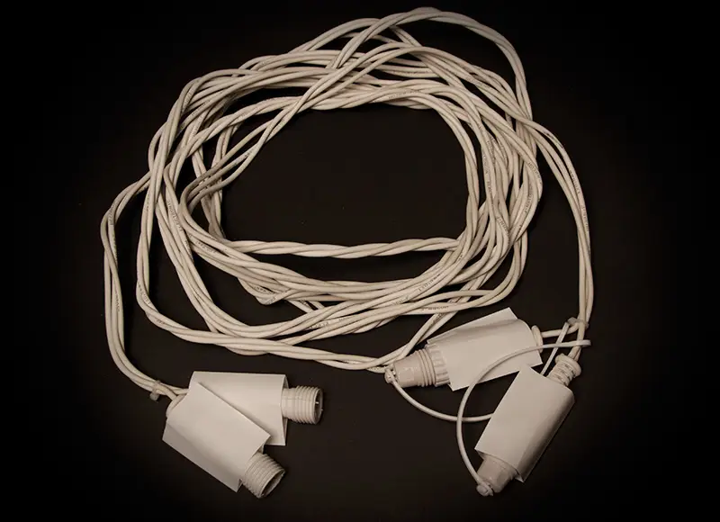5m White Extension Cable – 2 Wire