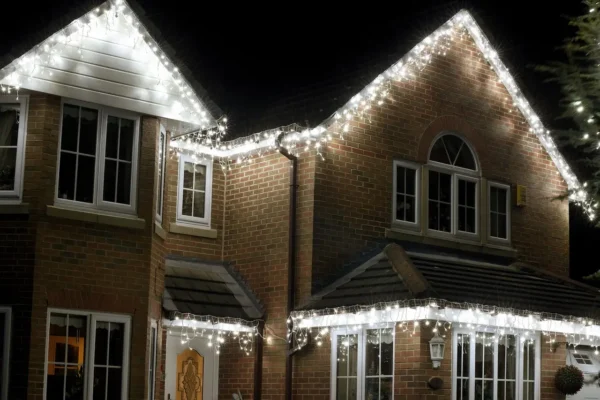 LED Icicle Light Extension Ice White Multi Function 2m