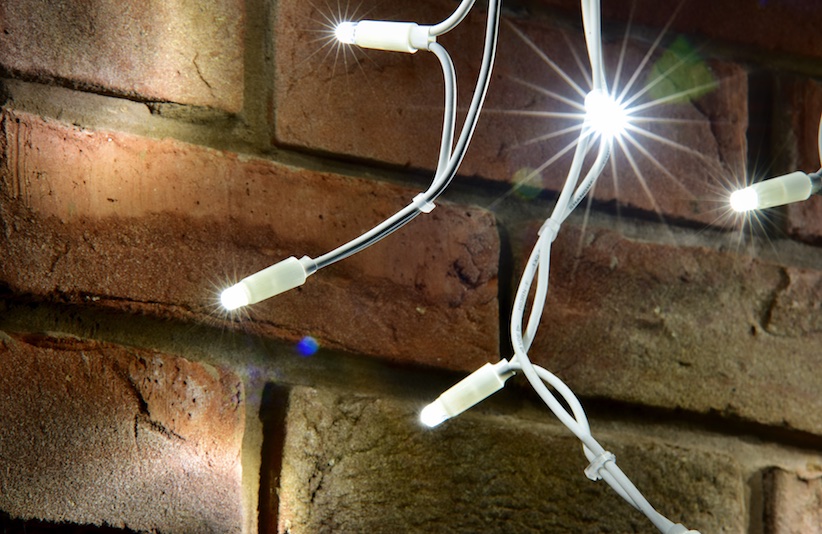 LED Icicle Light Extension Ice White Multi Function 2m Image 3