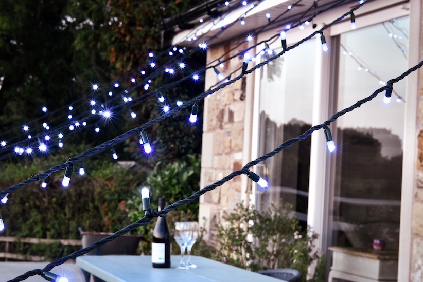 LED String Lights Bi Colour Blue/White 20m | Lights 4 You