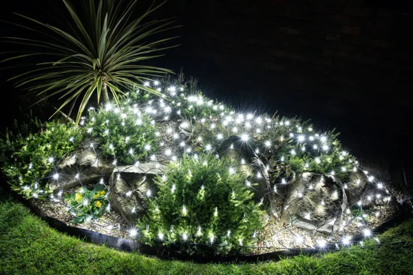 LED Net Light – Ice White 2 x 1 5 m static connectable outdoor net lights