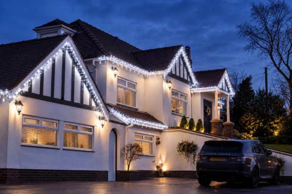 Led cluster light ice white house modern